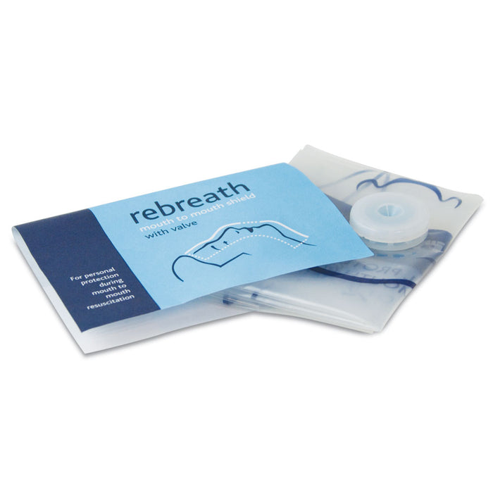 Mouth to mouth shield with valve