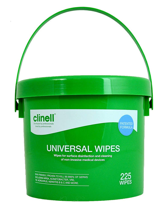 Clinell Wipes Bucket of 225 wipes