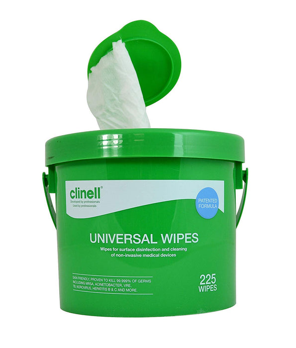 Clinell Wipes Bucket of 225 wipes