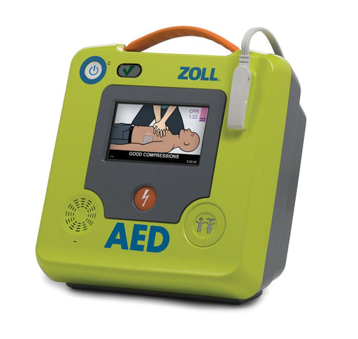 ZOLL AED 3 semi-automatic defibrillator with universal CPR Uni-padz and full colour display