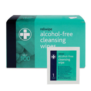 Alcohol Free Cleansing Wipes (100 per box)