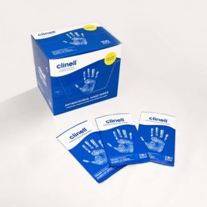 Clinell Antibacterial hand wipes