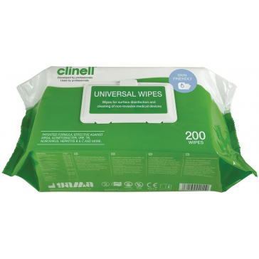 Clinell Universal Wipes - 200 per pack