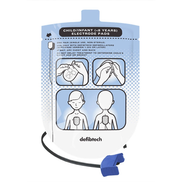 Defibtech Lifeline AED and Auto Paediatric Defibrillator Pads